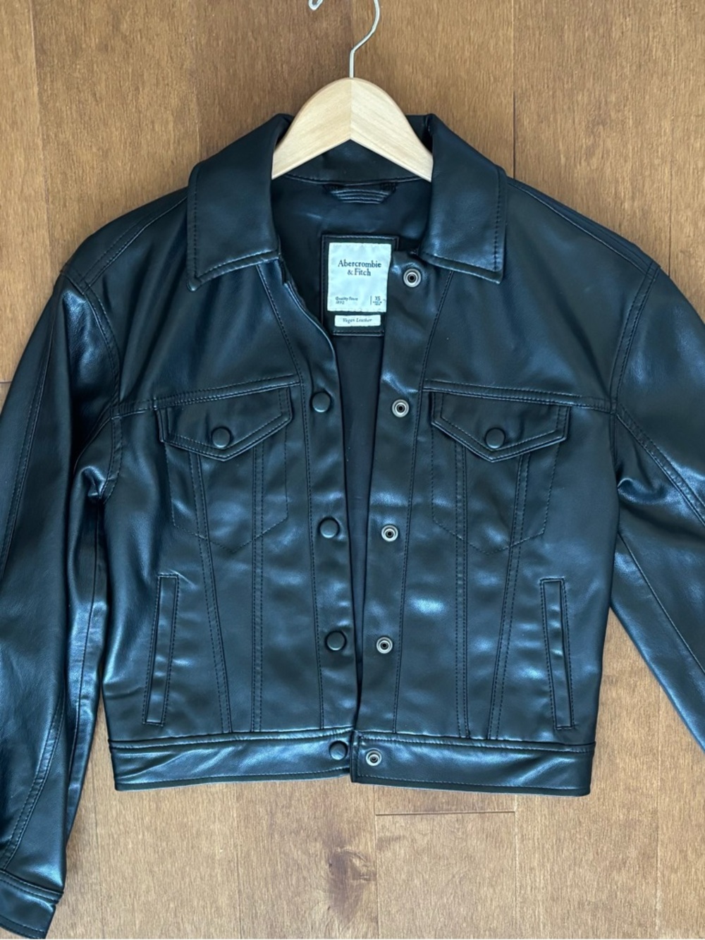 Abercrombie leather jacket